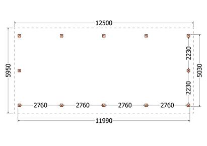 Kapschuur de Hofstee XXL 1250x595x460cm (bxdxh)