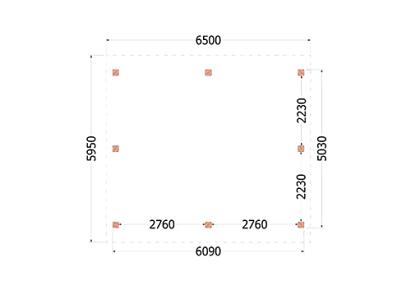 Kapschuur de Hofstee XXL 655x595x460cm (bxdxh)