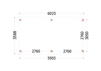 Kapschuur de Stee 600x360x335cm (bxdxh)