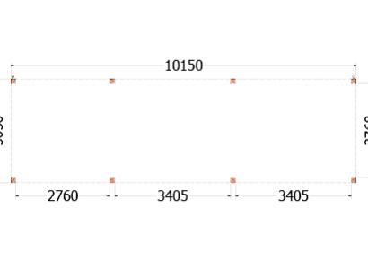 Buitenverblijf Palermo 1015x310x245cm (bxdxh)