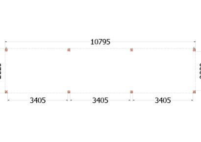 Buitenverblijf Palermo 1080x255x245cm (bxdxh)
