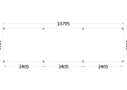Buitenverblijf Palermo 1080x310x245cm (bxdxh)