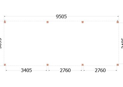 Buitenverblijf Palermo 955x370x245cm (bxdxh)