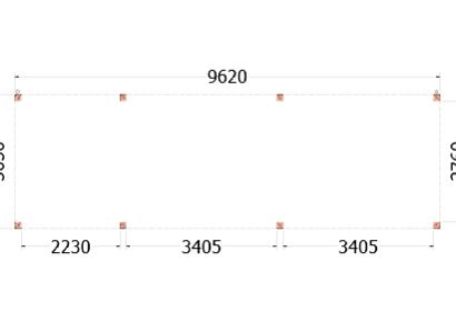 Buitenverblijf Palermo 960x310x245cm (bxdxh)