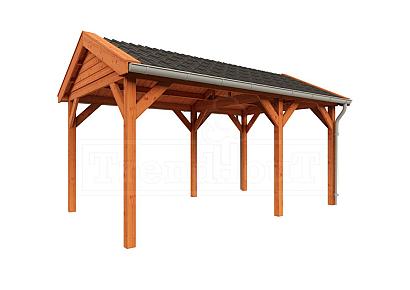 Zadeldak Betula 505x350x315cm (bxdxh)
