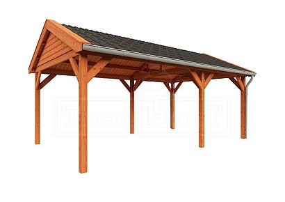 Zadeldak Betula 630x415x335cm (bxdxh)