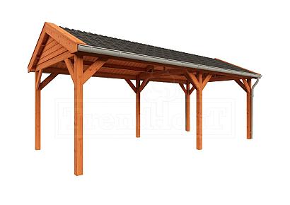 Zadeldak Betula 680x350x315cm (bxdxh)