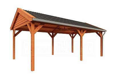 Zadeldak Betula 680x415x335cm (bxdxh)