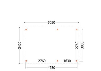 Kapschuur de Deel 505x340x300cm (bxdxh)