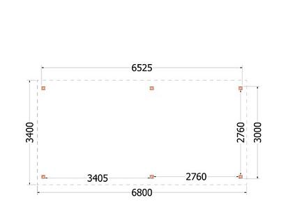 Kapschuur de Deel 680x340x300cm (bxdxh)