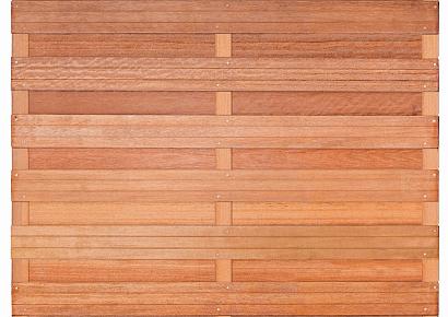 Tuinscherm Bronkhorst 180x180cm recht hardhout 18pl