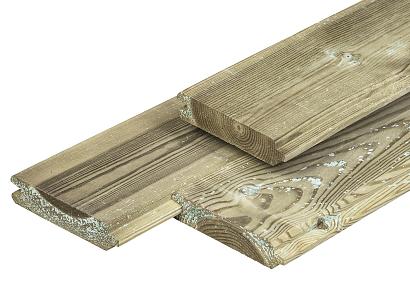 Blokhutprofiel 2,8x12,5x360cm grenen geimpregneerd