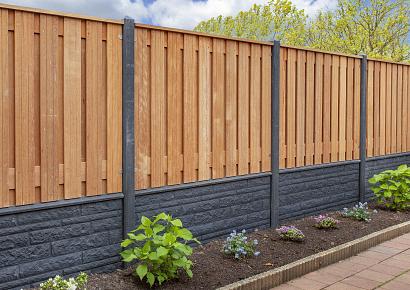 Tuinscherm Dronten 150x180cm recht hardhout 21pl
