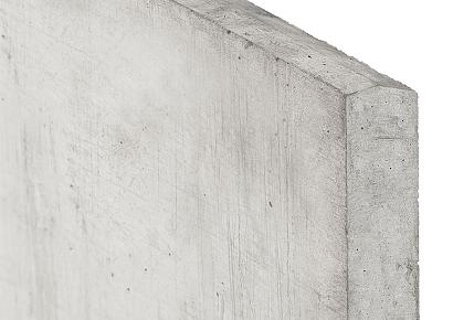 Onderplaat 3,5x24x184cm glad wit/grijs voor betonpaal