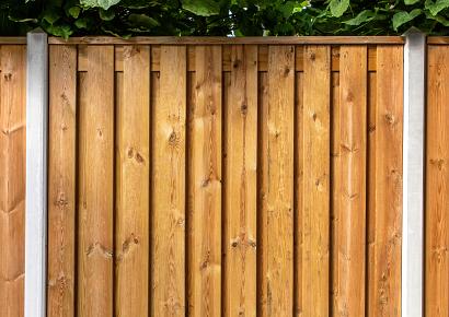 Onderplaat 3,5x24x184cm glad wit/grijs voor betonpaal