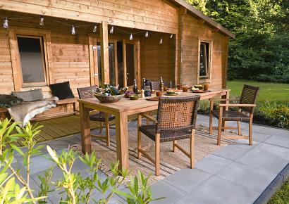 Tuintafel Modern 180x90x78cm teak