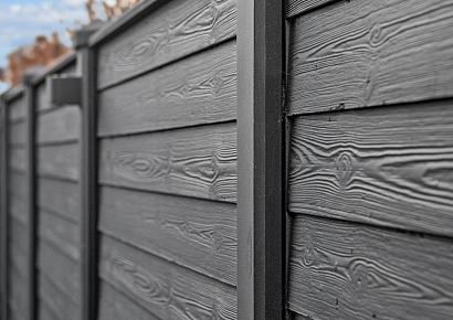 Beton hoekpaal Reest sleufpaal 11.5x11.5x272cm antraciet gecoat
