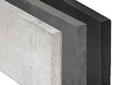 Onderplaat 3,5x24x224cm glad wit/grijs voor betonpaal