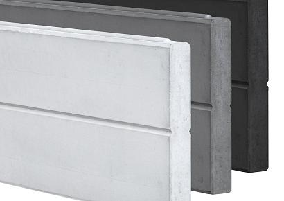 Blokhutprofielplaat 4,8x26x184cm wit/grijs met mes en groef
