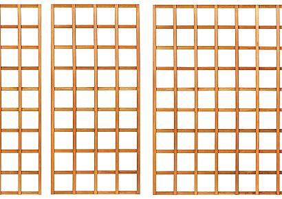 Trellis 40x180cm recht hardhout