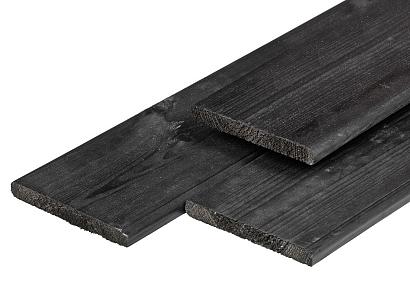 Tuinplank geimp 1,6x14x180cm zwart geschaafd
