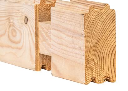 Blokhutprofiel vuren geschaafd zonder keep 58 mmx114mm