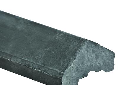 Beton afdekkap 180cm antraciet zadeldak diamantkop