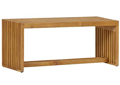 Loungeset Riverside bijzet bankje 110x35x45,5cm teak