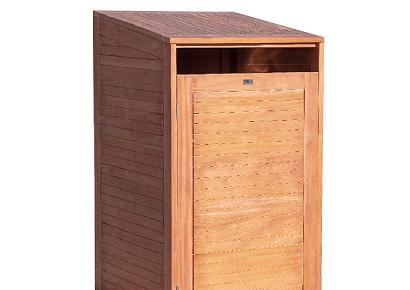 Containerberging enkel 75x75x135cm hardhout