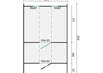 Saunabarrel Thermo wood Ï220cm 350cm lang