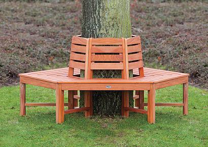 Boombank ø185x86cm hardhout