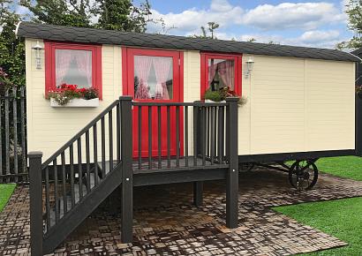 Zigeunerwagen 600cm Angelo met multi-ingang excl. Onderstel