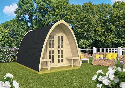 Pod camping / office single (enkele ruimte) 400x240x230cm