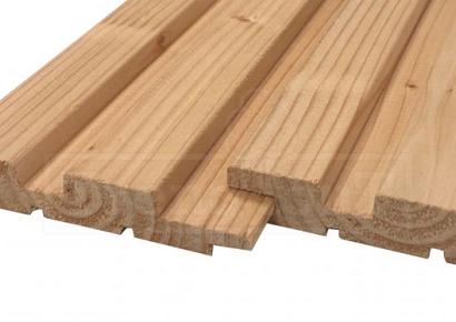 Douglas rhombusprofiel dubbel 2,5x14x300cm geschaafd