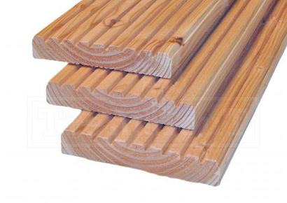 Douglas terrasplank 2,5x14x400cm geschaafd