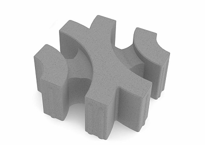 Virage 30x30x12cm grey laag a 0,81m²