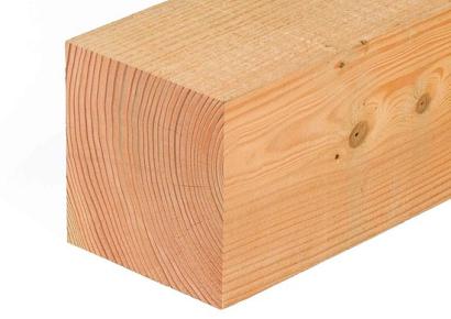Douglas paal 12x12x400cm fijnbezaagd
