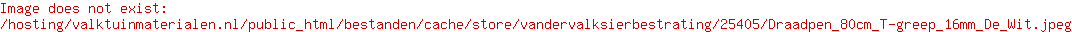 Draadpen 80cm T-greep Ø16mm De Wit