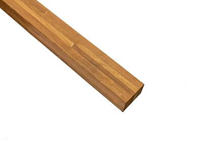Hardhouten ligger bangkirai 4x6x390cm geschaafd