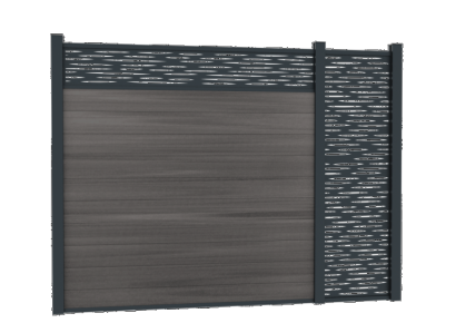 Boston Decopaneel Lamia horizontaal 0,2x30x175cm RAL7016