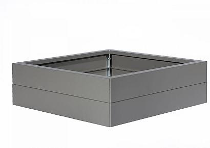 Bloembak modulair 90x90x28cm taupe