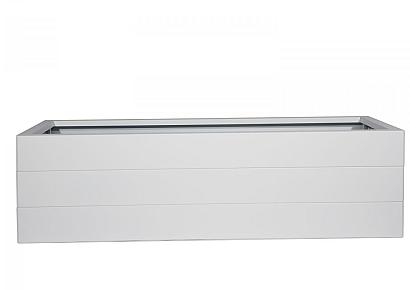 Bloembak - wit 210x90x42cm fijnstructuur