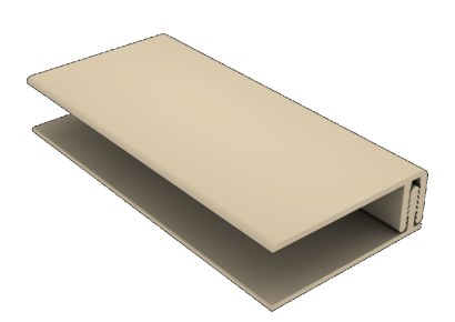 Durasid tweedelig randprofiel zand 300cm