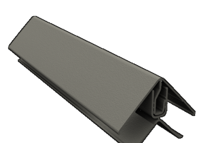 Durasid tweedelige bin/buitenhoek alu olive 300cm