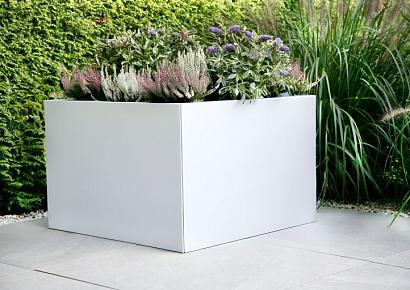 Bloembak vlak  120x210x40cm wit