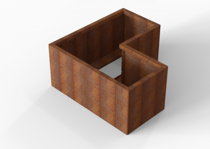 Plantenbak module+ l-vorm 60x120x120x56cm