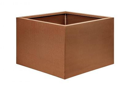Bloembak vlak - 60x60x40cm corten