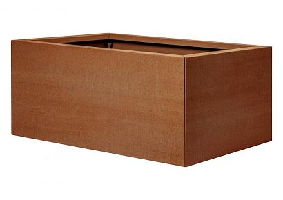 Bloembak vlak  60x90x40cm corten