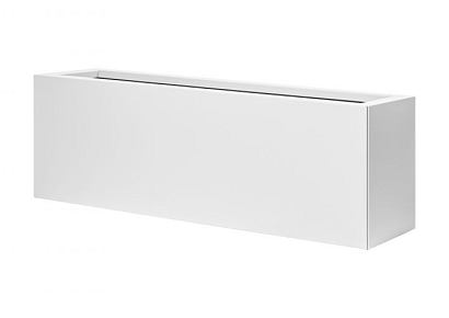 Bloembak vlak  30x210x40cm wit
