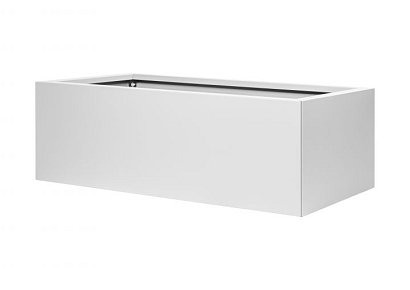 Plantenbak vlak wit 120x60x80cm